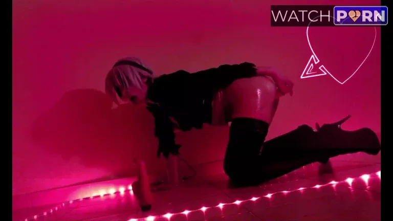 black kitsune 2b nier automata blowjob masturbation jpg