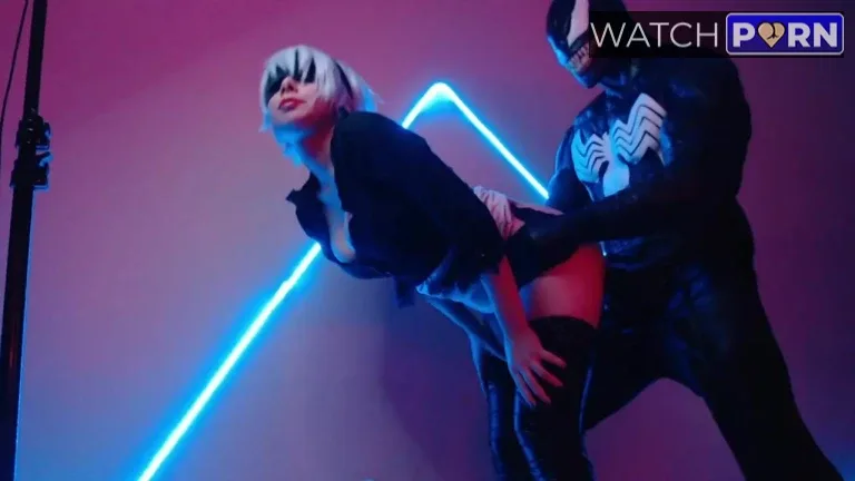 black kitsune venom vs 2b blowjob and hard fuck 1 jpg
