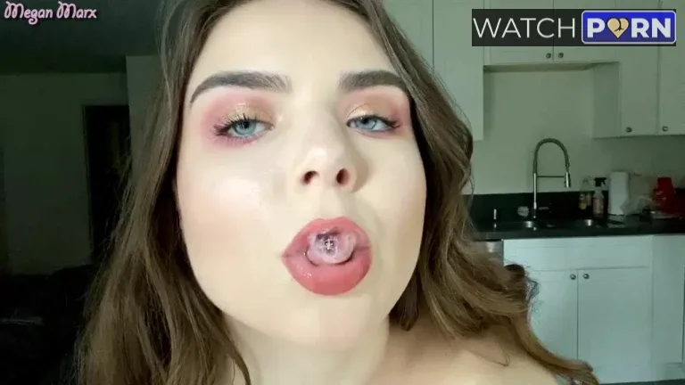 meganmarxxx blowing spit bubbles jpg